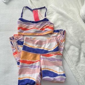 Lululemon set , sports bra and 7/8 leggings